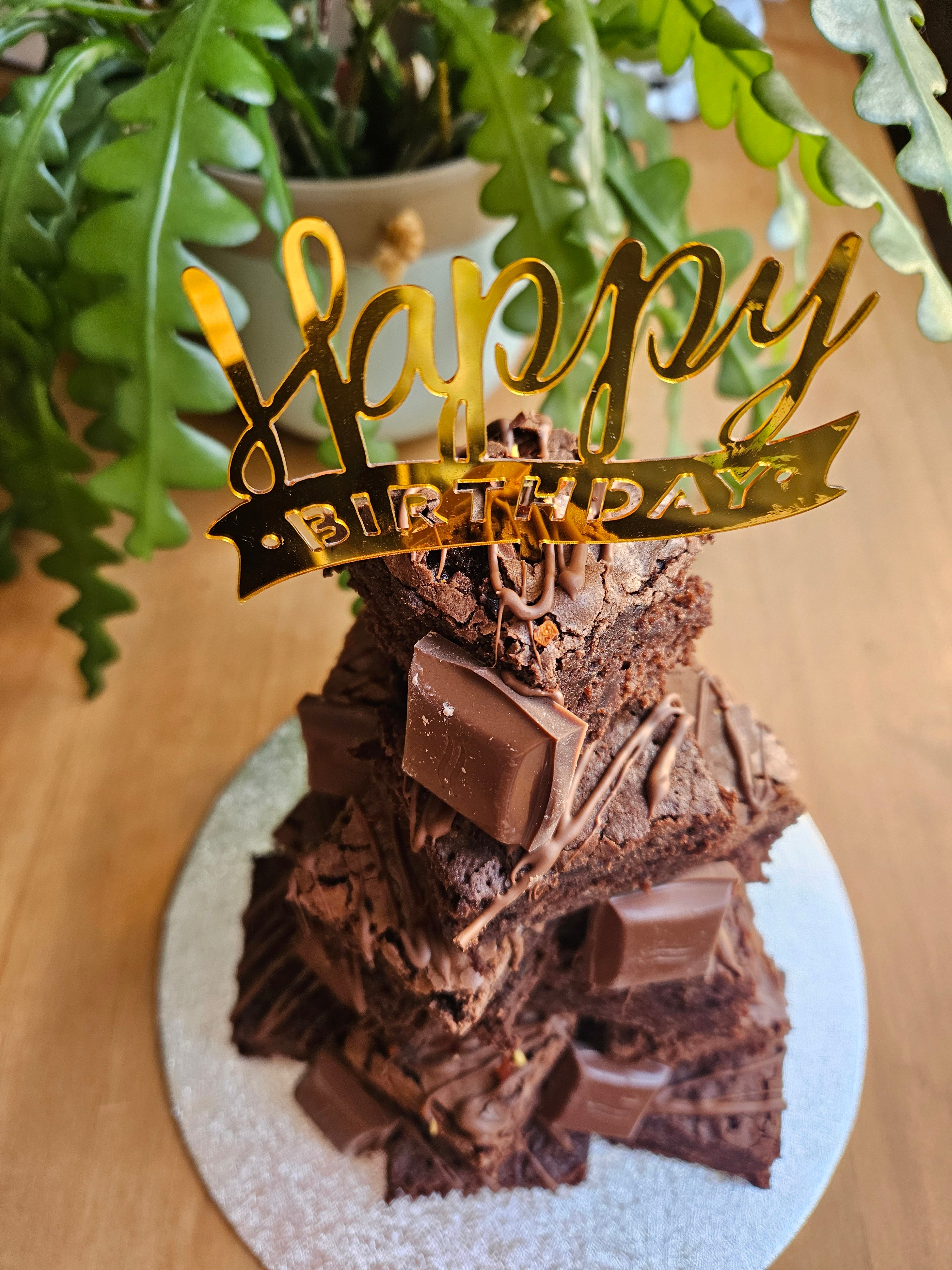BIRTHDAY/CELBRATION BROWNIE STACK collection only